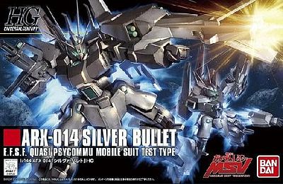 Bandai HG Universal Century- #170 ARX014 Silver Bullet Plastic Snap Figure 1/144 Scale #185140