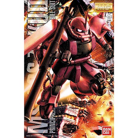 Bandai MG Gundam - MS-06S Chars Zaku II Ver 2.0 Snap Together Plastic Model Figure Kit #2001372
