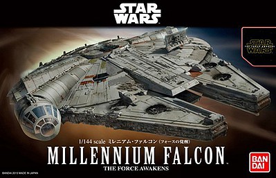 Bandai Millennium Falcon Star Wars Force Awakens Snap Tite Plastic Model Figure 1/144 #202288