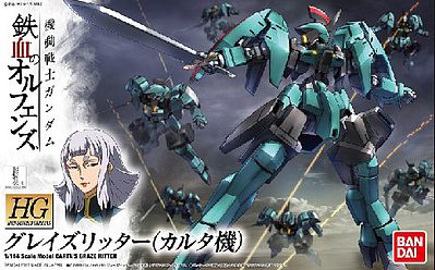 Bandai HG IBO Cartas Graze Ritter Gundam Orphans Snap Together Plastic Model Figure 1/144 #204179