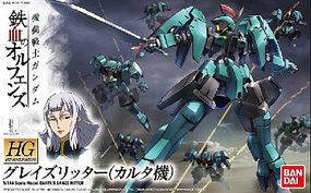 Bandai HG IBO Carta's Graze Ritter Gundam Orphans Snap Together Plastic Model Figure 1/144 #204179 Bandai HG IBO Carta's Graze Ritter Gundam Orphans Snap Together Plastic Model Figure 1/144 #204179