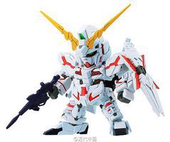SD Gundam Ex-Std 005 Unicorn Gundam Snap Together Plastic Model Figure #204433