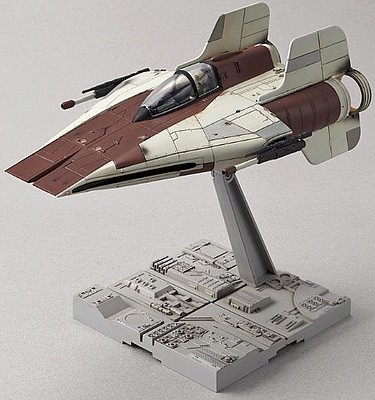 Bandai A-Wing Starfighter Star Wars Snap Tite Plastic Model Figure 1/72 Scale #206320