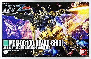 Bandai HGUC Hyaku-Shiki Mobile Suit Z Gundam Snap Together Plastic Model Figure 1/144 #209049