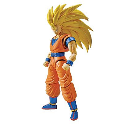 Bandai Super Saiyan 3 Son Goku Dragon Ball Z Snap Together Plastic Model Figure #209446