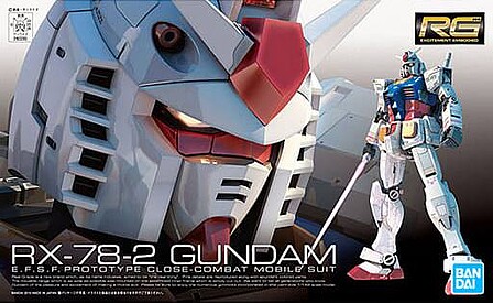 Bandai RG Gundam - RX-78-2 Gundam Snap Together Plastic Model Figure Kit 1/144 Scale