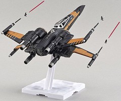 Bandai Poe's X-Wing Fighter Star Wars Force Awaken Snap Tite Plastic Model Figure 1/72 #210500 Bandai Poe's X-Wing Fighter Star Wars Force Awaken Snap Tite Plastic Model Figure 1/72 #210500