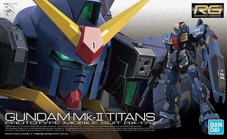 Bandai RG Gundam - Gundam Mk-II (Titans) Snap Together Plastic Model Figure Kit 1/144 #2166337