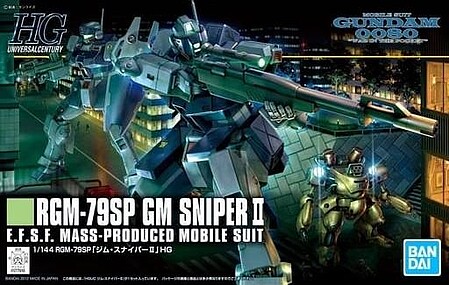 Bandai HG Gundam - RGM-79SP GM Sniper II Snap Together Plastic Model Figure Kit 1/144 #2180532