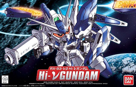 Bandai SD Gundam - RX-93-V2 HI-NU Gundam Snap Together Plastic Model Figure Kit #2202202