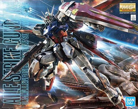 Bandai MG Gundam - Aile Strike Gundam (Ver.RM) Snap Together Plastic Model Figure Kit #2203515