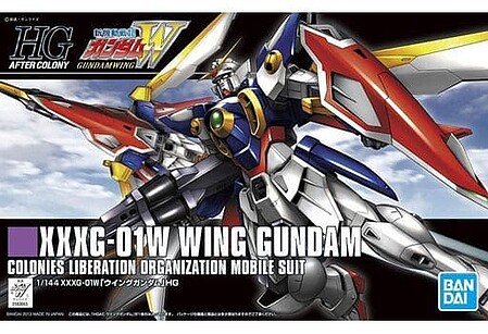 Bandai HG Gundam - XXXG-01W Wing Gundam Snap Together Plastic Model Figure Kit 1/144 Scale #2219520