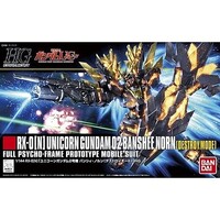 Bandai HG Gundam RX-0[N] Unicorn Gundam 02 Banshee Snap Together Plastic Model Figure Kit #2246116