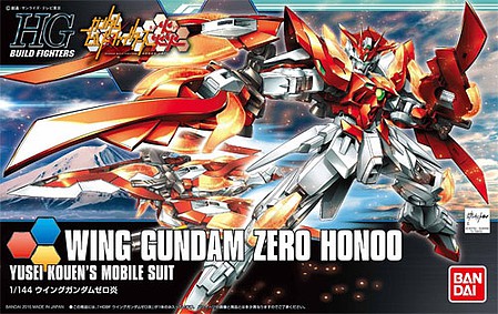 Bandai HG Gundam - Wing Gundam Zero Honoo Snap Together Plastic Model Figure Kit 1/144 #2279770