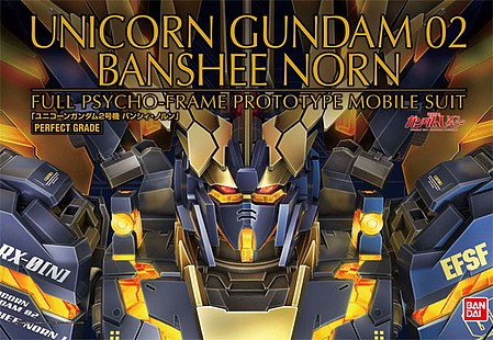 Bandai PG Gundam - Unicorn Gundam 02 Banshee Norn Snap Together Plastic Model Figure Kit #2303444