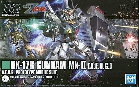 Bandai HG Gundam - RX-178 Gundam Mk-II (A.E.U.G.) Snap Together Plastic Model Figure Kit #2310611