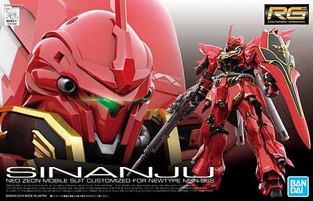 Bandai RG Gundam - Sinanju Snap Together Plastic Model Figure Kit 1/144 Scale