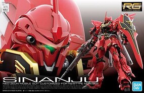 Bandai RG Gundam Sinanju Snap Together Plastic Model Figure Kit 1/144 Scale