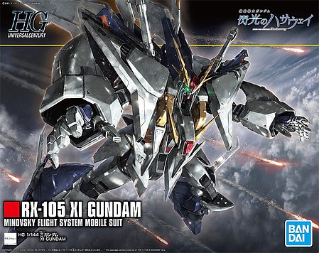 Bandai HG Gundam - RX-105 XI Gundam Snap Together Plastic Model Figure Kit 1/144 Scale #2530614