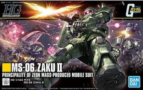 Bandai HG Gundam MS-06 Zaku II (Revive) Snap Together Plastic Model Figure Kit 1/144 #2553796
