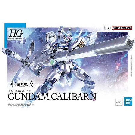 Bandai HG Gundam - Gundam Calibarn Snap Together Plastic Model Figure Kit 1/144 Scale #2645144