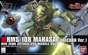 Bandai 1/144 HG Universal Century Series- #138 RMS108 Marasai Unicorn Version Gundam UC Bandai 1/144 HG Universal Century Series- #138 RMS108 Marasai Unicorn Version Gundam UC