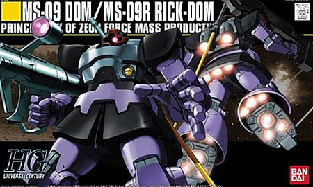 Bandai 1/144 HG Universal Century Series- MS09 Dom/MS09R Rick-Dom
