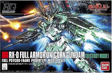 Bandai 1/144 HG Universal Century Series- #178 RX0 Full Armor Unicorn Gundam Destroy Mode (replaces #189487)