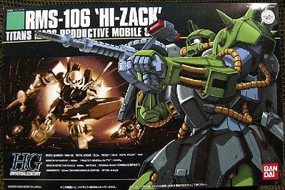 Bandai HG Gundam - RMS-106 HI-ZACK Snap Together Plastic Model Figure Kit 1/144 Scale #77071