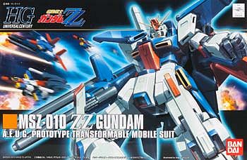 Bandai #111 MSZ-010 ZZ Gundam Snap Together Plastic Model Figure 1/144 Scale #163276