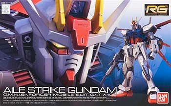 Bandai Gundam Real Grade Series- #3 Aile Strike Gundam Snap Together Plastic Model Figu 1/144 #169