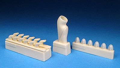 Barracuda Bf109G10 Intake & Exhaust Set for RVL (Resin) Plastic Model Aircraft Accessory 1/32 #32156