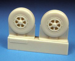 Barracuda Grumman Tracker Early Main Wheels (Resin) Plastic Model Aircraft Accessory 1/48 #48279 Barracuda Grumman Tracker Early Main Wheels (Resin) Plastic Model Aircraft Accessory 1/48 #48279