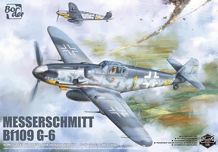 Border Messerschmitt Bf109G6 Fighter (Ltd Edition) Plastic Model Airplane Kit 1/35 Scale #bf1