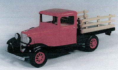 Berkshire 1934 Ford Shortbed Stake Truck - Kit - Undecorated O Scale Model Railroad Vehicle #201