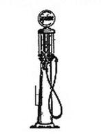 Berkshire Gas Pump w/Glass Top Undecorated O Scale Model Railroad Building Accessory #504 Berkshire Gas Pump w/Glass Top Undecorated O Scale Model Railroad Building Accessory #504