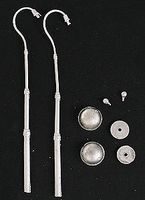 Berkshire ''Fish Hook'' Floodlight Undecorated (2) O Scale Model Railroad Building Accessory #510 Berkshire ''Fish Hook'' Floodlight Undecorated (2) O Scale Model Railroad Building Accessory #510