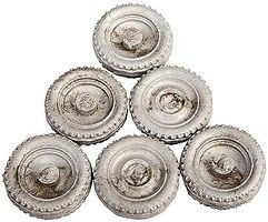 Berkshire Small Tractor Tire on Rim Unpainted pkg(6) O Scale Model Railroad Road Accessory #638 Berkshire Small Tractor Tire on Rim Unpainted pkg(6) O Scale Model Railroad Road Accessory #638