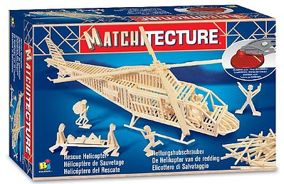 Bojeux Rescue Helicopter (500pcs) Wooden Construction Kit #6646