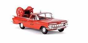 Berkina 1959 Chevrolet El Camino Assembled Red & Gold Model Railroad Vehicle HO Scale #19940 Berkina 1959 Chevrolet El Camino Assembled Red & Gold Model Railroad Vehicle HO Scale #19940