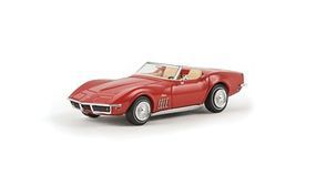Berkina Chevrolet Corvette C3 Convertible Assembled Red Model Railroad Vehicle HO Scale #19969 Berkina Chevrolet Corvette C3 Convertible Assembled Red Model Railroad Vehicle HO Scale #19969