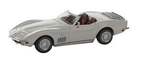 Berkina Chevrolet Corvette C3 Convertible Assembled White Model Railroad Vehicle HO Scale #19972 Berkina Chevrolet Corvette C3 Convertible Assembled White Model Railroad Vehicle HO Scale #19972
