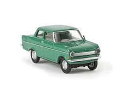 Berkina 1962 Opel Kadett A Sedan Assembled Drummer Green Model Railroad Vehicle HO-Scale #20307 Berkina 1962 Opel Kadett A Sedan Assembled Drummer Green Model Railroad Vehicle HO-Scale #20307