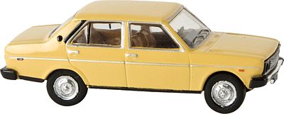 Berkina Fiat 131 Mirafiori Sedan Assembled Sand Yellow Model Railroad Vehicle HO Scale #22600