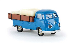 Berkina 1960-1963 Volkswagen Pritsche T1b Standard-Cab Pickup Truck Assembled With Wood Box and Load (blue) Berkina 1960-1963 Volkswagen Pritsche T1b Standard-Cab Pickup Truck Assembled With Wood Box and Load (blue)