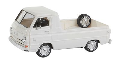 Berkina 1964 Dodge A 100 Pickup Truck Assembled White Model Railroad Vehicle HO Scale #34326