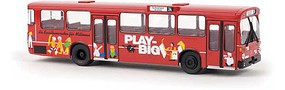 Berkina 1967-1970s Mercedes-Benz O 305 City Bus Assembled HH-Schnellbahn (red, white Play Big Ad, German Lettering) Berkina 1967-1970s Mercedes-Benz O 305 City Bus Assembled HH-Schnellbahn (red, white Play Big Ad, German Lettering)