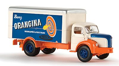 Berkina Berliet GLR 8 Box Van Delivery Truck Orangina HO Scale Model Railroad Vehicle #85309
