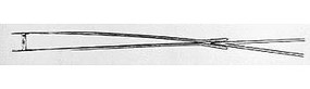 BK Code 100 #6 Right Hand Turnout Point & Frog HO Scale Nickel Silver Model Train Track #165 BK Code 100 #6 Right Hand Turnout Point & Frog HO Scale Nickel Silver Model Train Track #165