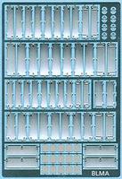 BLMS Diesel Locomotive Hood Doors Model Railroad Scratch Supply #101 BLMS Diesel Locomotive Hood Doors Model Railroad Scratch Supply #101